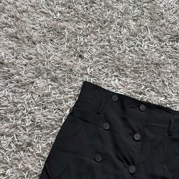 Jean Paul Gaultier Femme Skirt Pocket Black Buttons Wool Sz 8 US *VINTAGE*❤️ - Picture 11 of 12